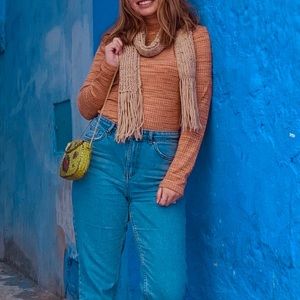 Orange/yellow Primark long sleeve size Small